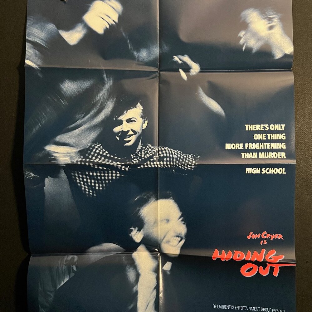 Hiding Out 1987 One Sheet Movie Poster Jon Cryer